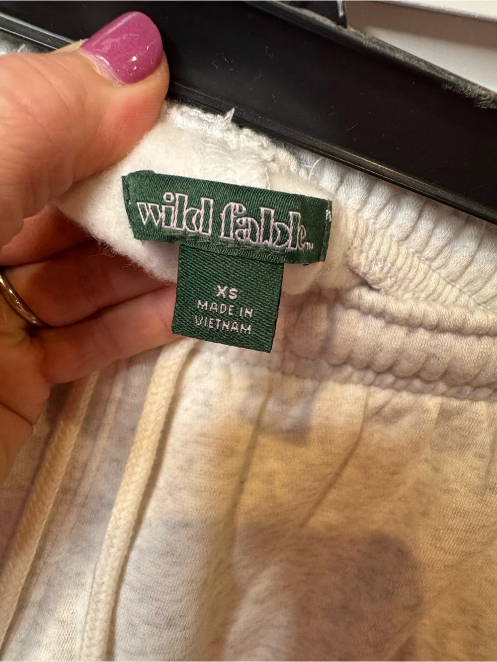 NWOT XS wild fable cozy soft women's Heather Cream Drawstring Shorts